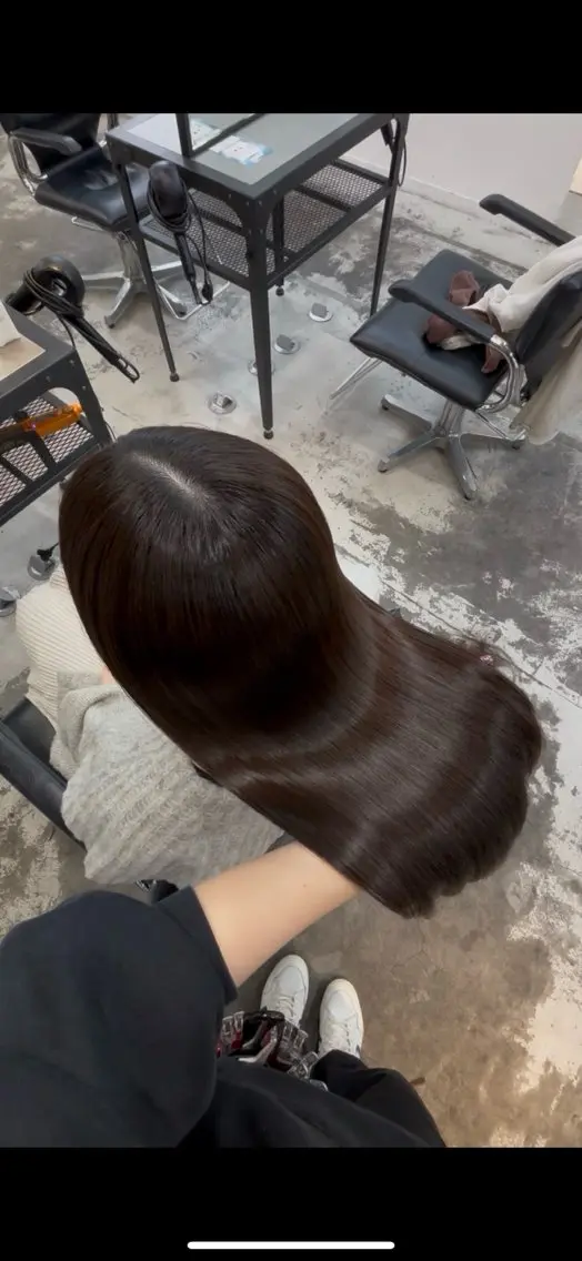 ロング カラー 縮毛矯正 トリートメント ダメージレス艶髪 🦋MISAKI🦋のヘアスタイル
