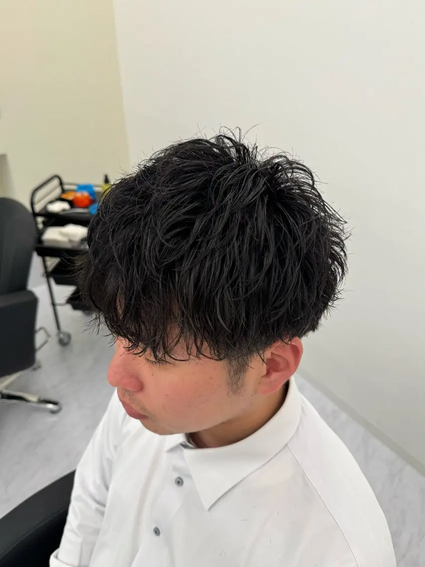 パーマ メンズ little石川 秀のヘアスタイル