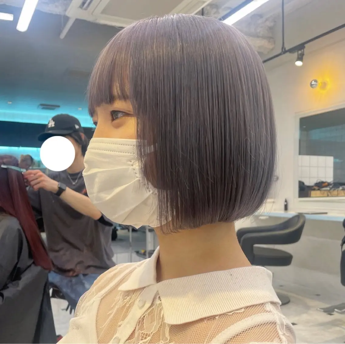 ミディアム カラー 【美髪矯正/絹髪】 🎀hinano🎀のヘアスタイル