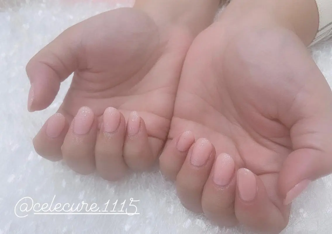ネイル ワンカラーネイル ピンク ネイリスト Nのネイルデザイン