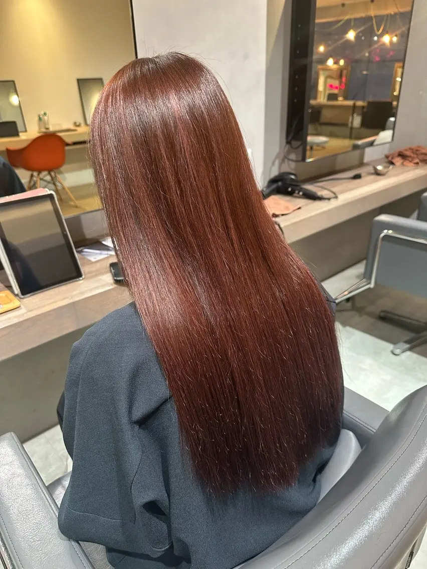 ロング カラー カット ヘアカラー エクステ 美髪・シールエクステ ホソタニリョウコのヘアスタイル