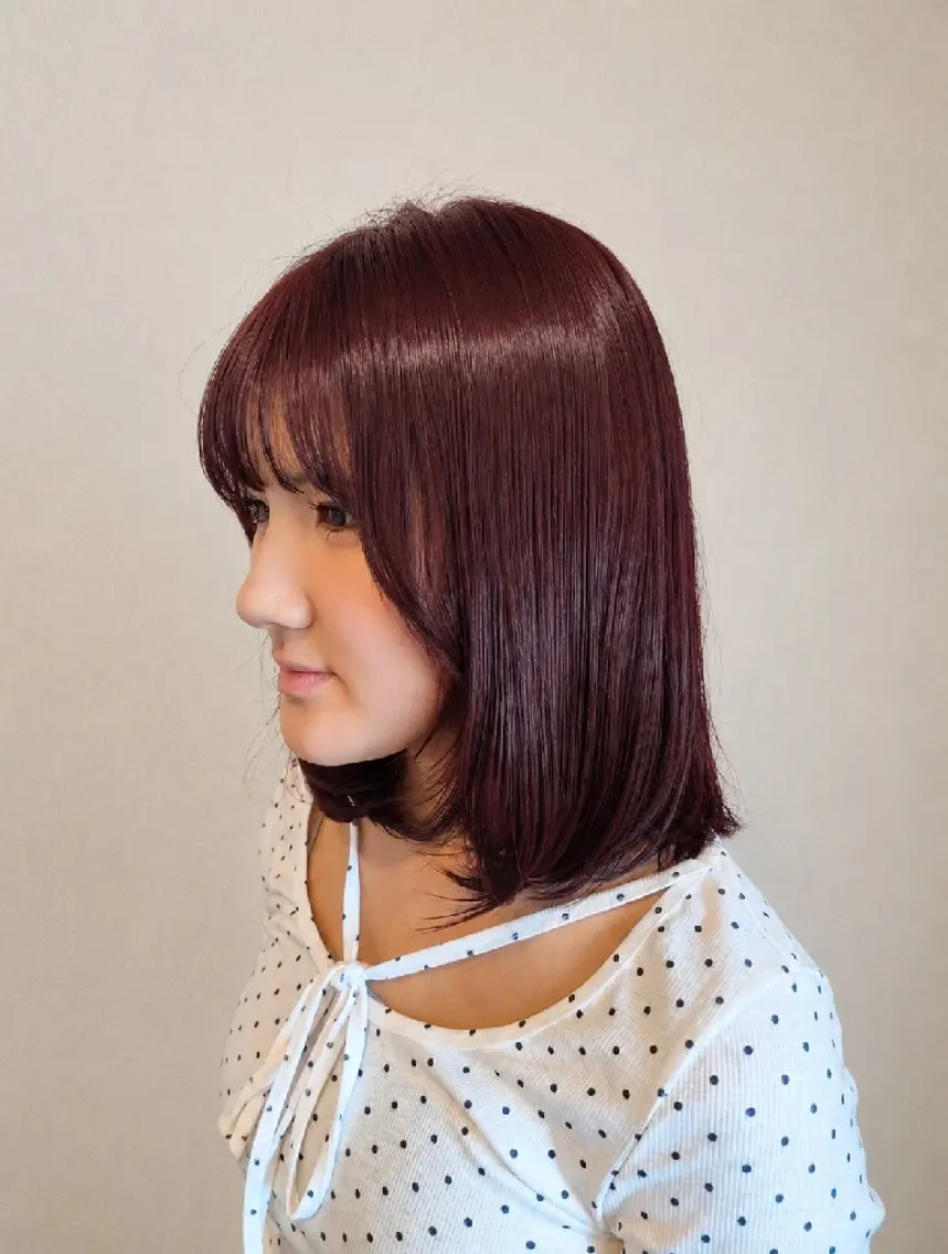 ミディアム カット ヘアカラー トリートメント ANDIAMO栄／ chisatoのヘアスタイル