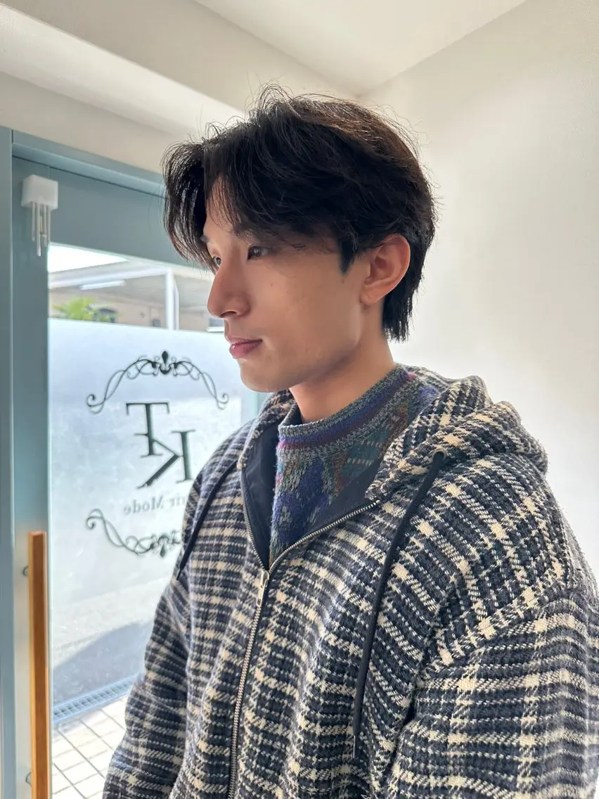 ショート カット パーマ 田中 泰正のヘアスタイル