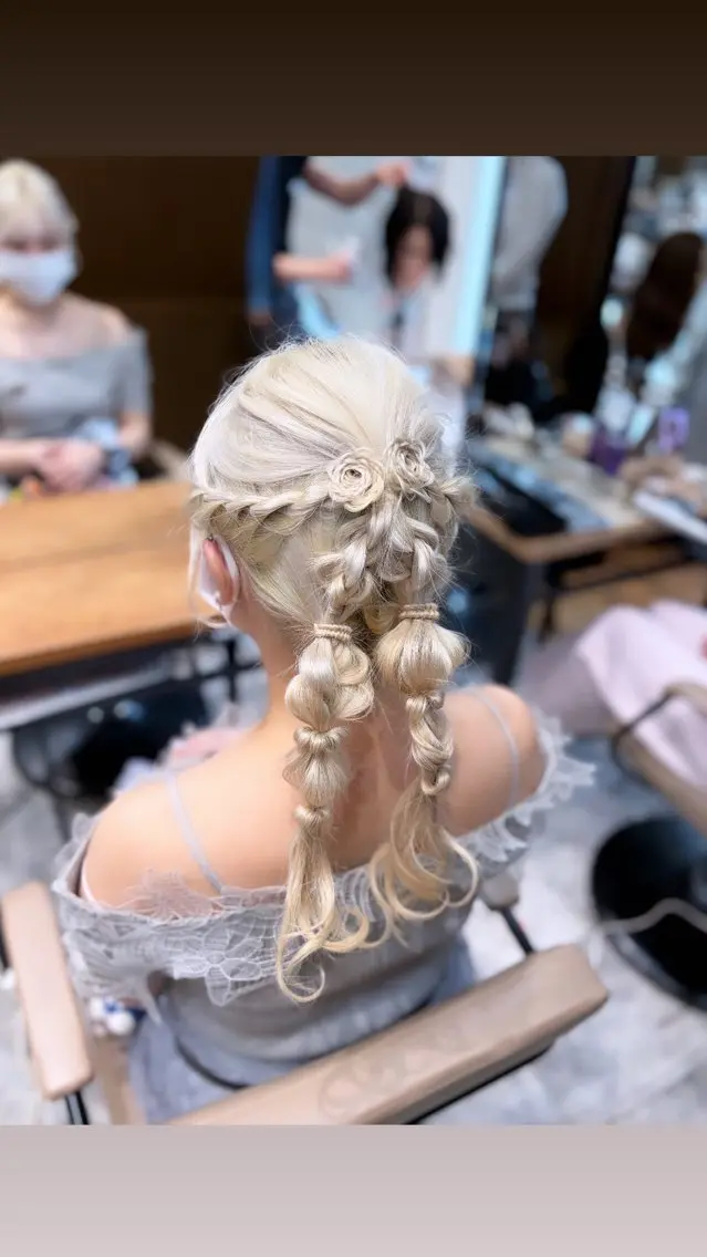 ロング 星 はる菜のヘアスタイル