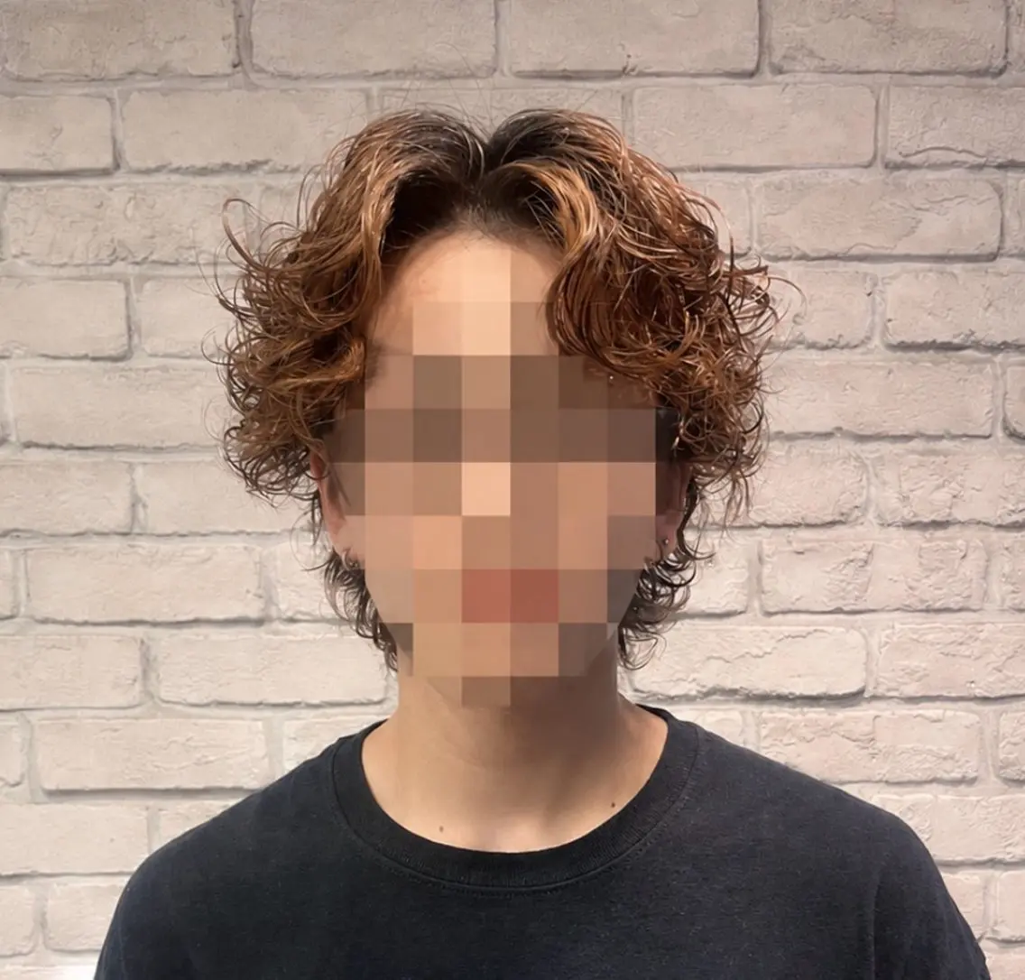 ショート パーマ メンズ パーマ トリートメント 横浜/海外パーマ /暖色カラー/悠志のヘアスタイル