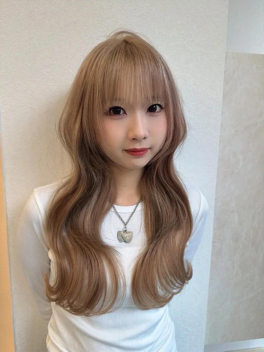 ミディアム エクステ 原宿 韓国ヘアNo. 1 プルエク🎀ねねのヘアスタイル