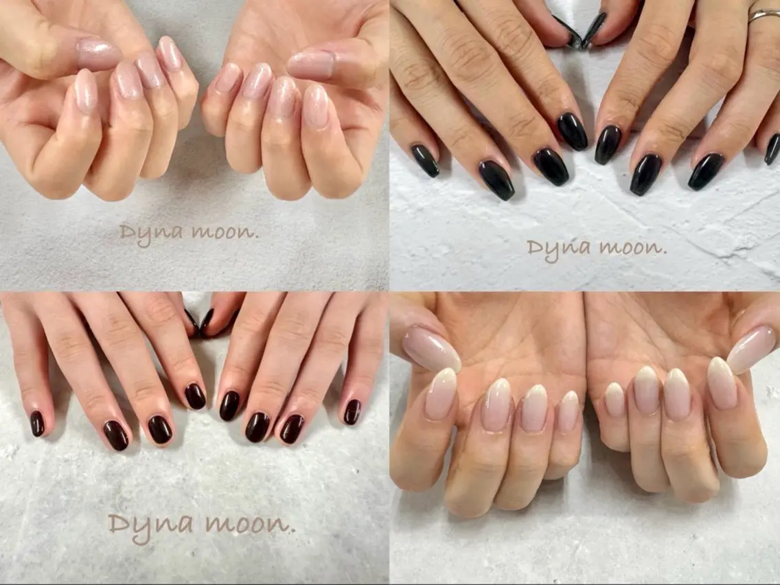 ネイル グラデーション ワンカラーネイル ハンドネイル Dyna moon. yのネイルデザイン