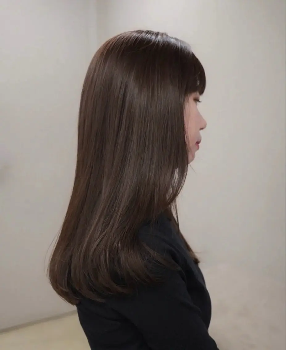 【人気No.1🎀】カット＋プレミアムカラー＋あなただけの髪質改善aujuaトリートメントの写真