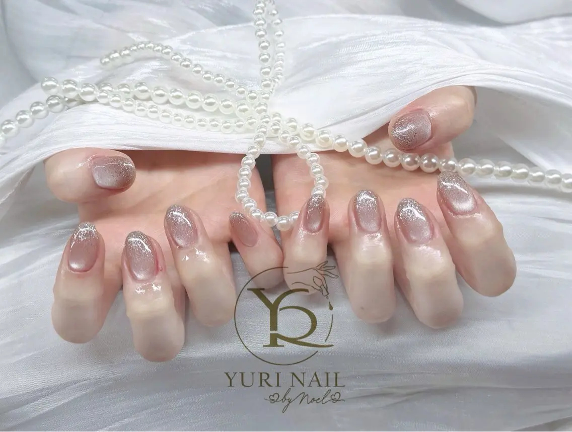 ネイル チークネイル フットネイル フレンチネイル グラデーション キラキラネイル ハンドネイル フットネイル ハンドケア YURI Nail Funabashiのネイルデザイン