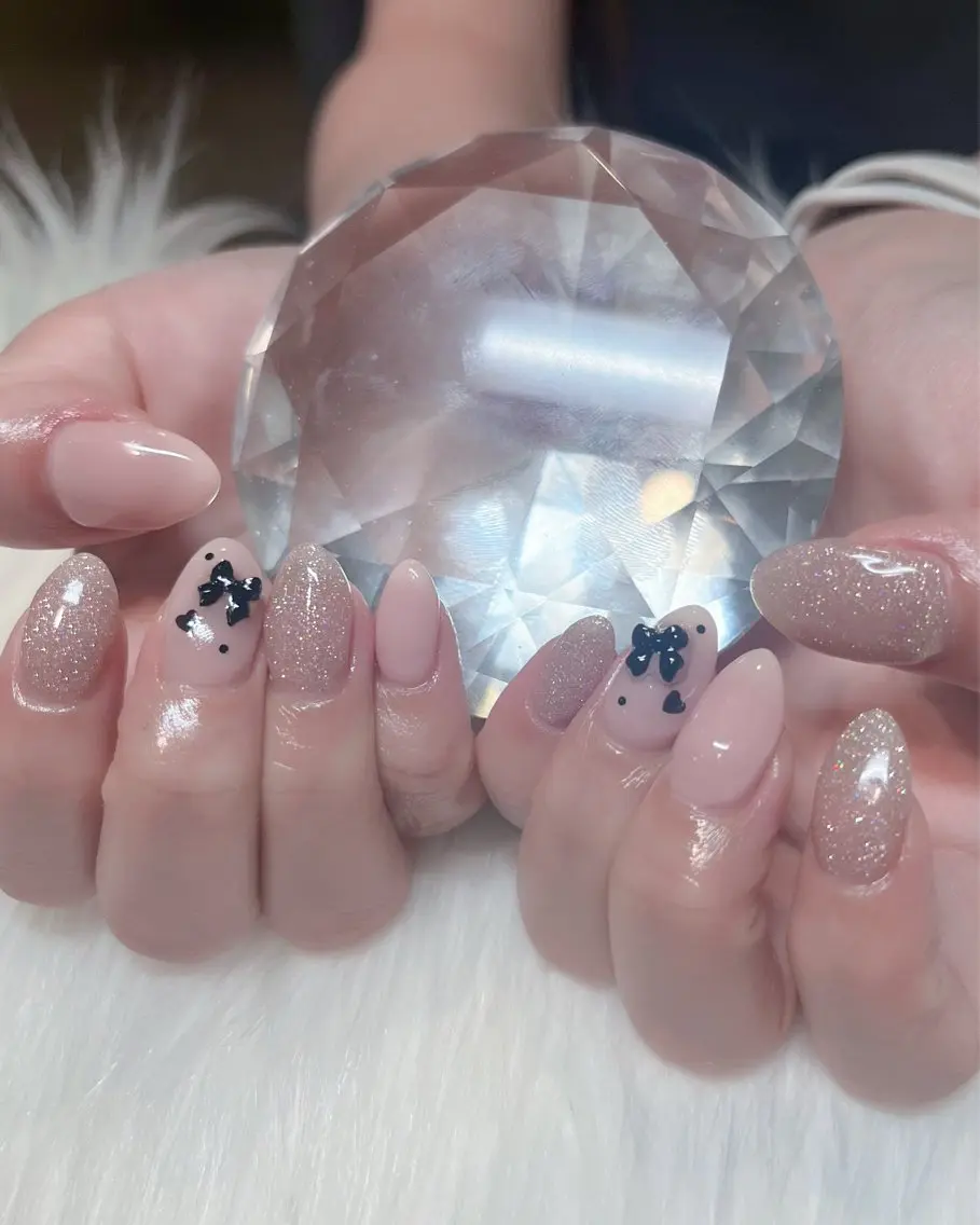 ネイル アートネイル フラッシュネイル ガーリー ハート 韓国ネイル KOKONA 🎀のネイルデザイン