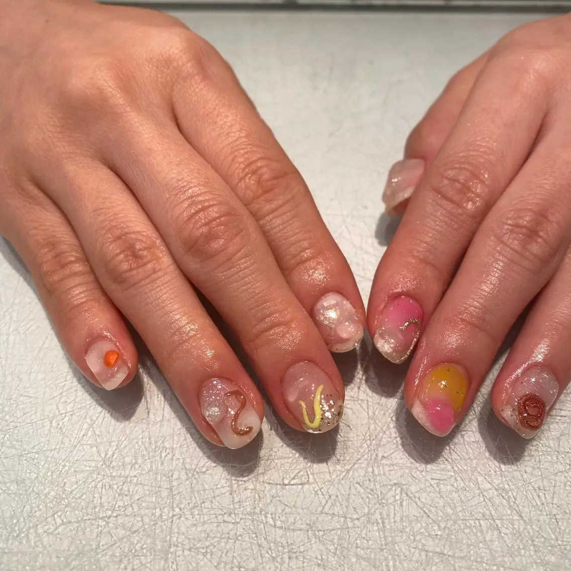 ネイル ハンドネイル 薦田 葵のネイルデザイン