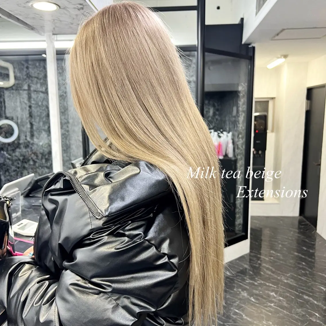 ロング カラー シールエクステ ハイトーンカラー エクステ ヘアカラー エクステ シールエクステ特化 ハイトーン、NANAのヘアスタイル