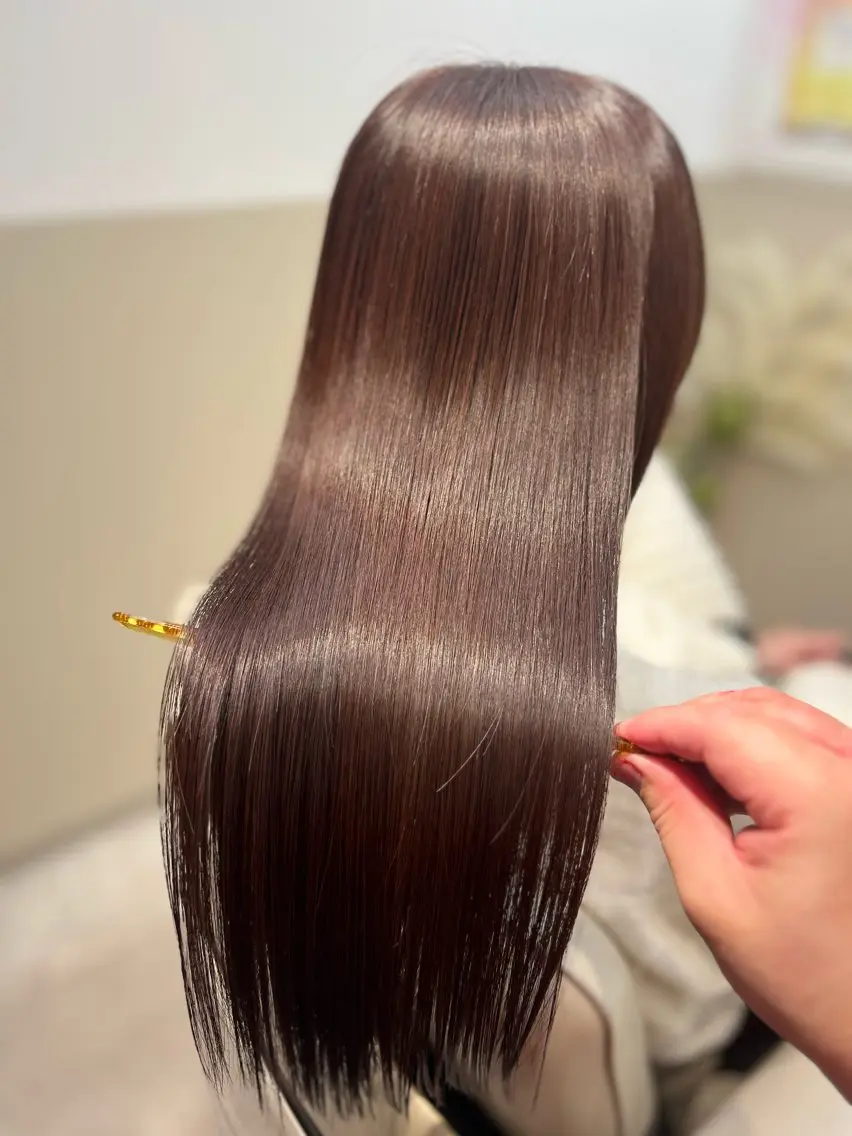 ロング カラー 髪質改善 トリートメント ulu+sia/ 神戸本格派髪質改善のヘアスタイル