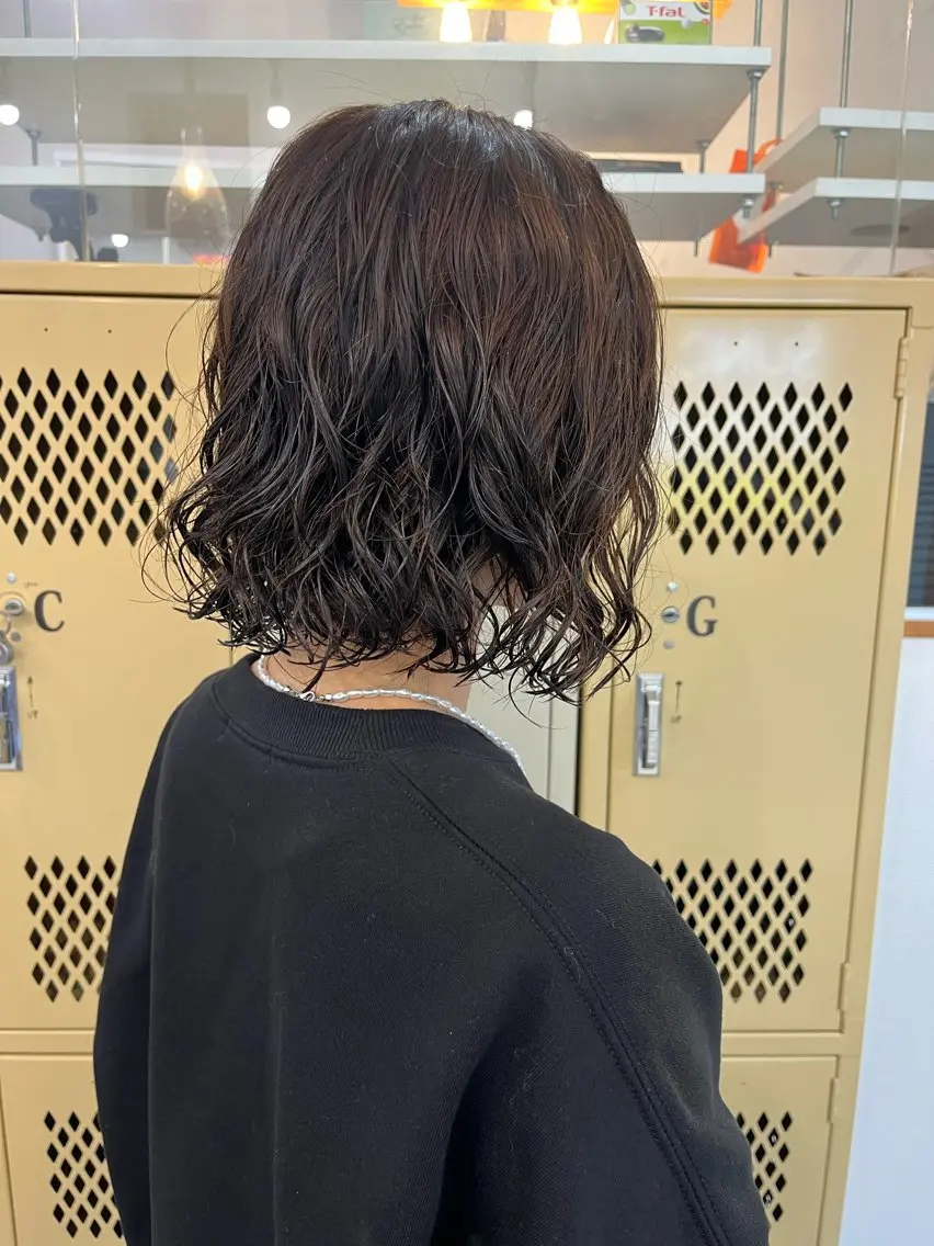 ショート パーマ カット パーマ トリートメント 🌼sunc HINAMI🌼のヘアスタイル