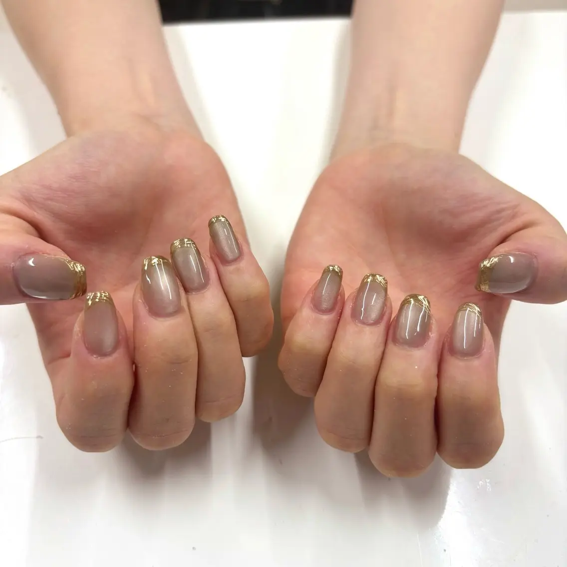 ネイル フレンチネイル ミラーネイル ニュアンスネイル bs-nail Aiのネイルデザイン