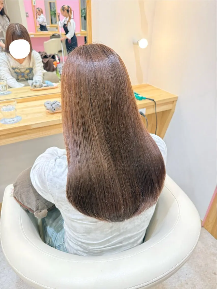 ロング カット ヘアカラー トリートメント ゆんな/清潔感ｶｯﾄ 透明感ｶﾗｰ🥯のヘアスタイル