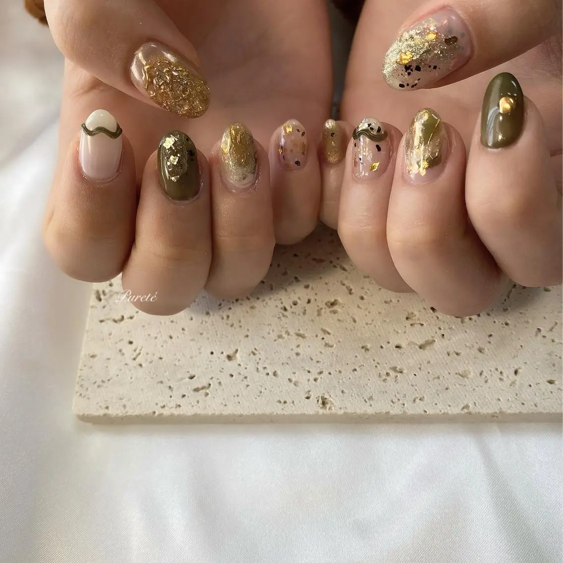 ネイル 冬ネイル クリスマス nailsalon Puretéのネイルデザイン