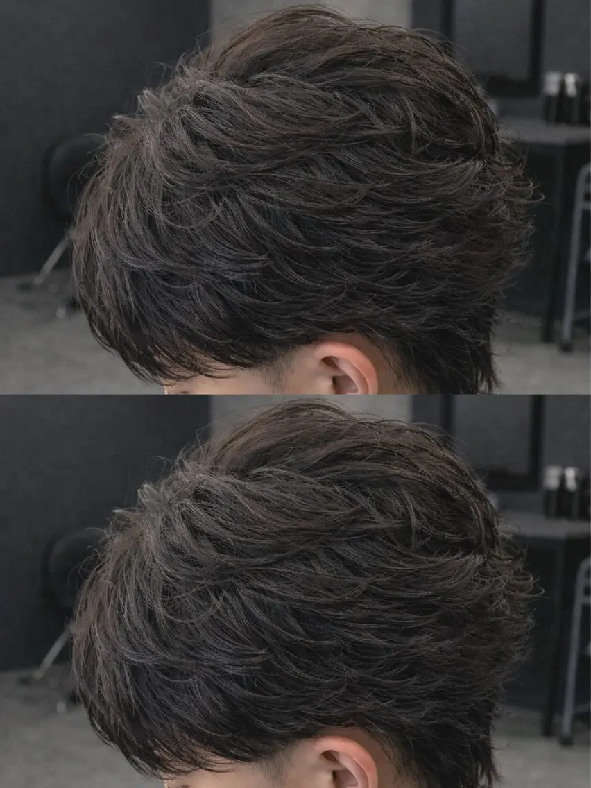 ミディアム パーマ ヘアアレンジ メンズ ミディアムパーマ メンズパーマ メンズツイストパーマ 波巻きパーマ ツイストパーマ 🔥ニュアンス フェザー小林海斗🔥のヘアスタイル