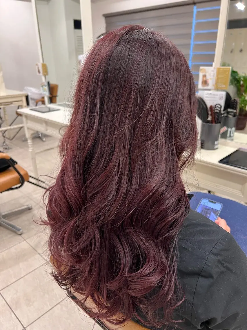 ロング カラー メンズカットグラデー ションカラー/ケイゴのヘアスタイル