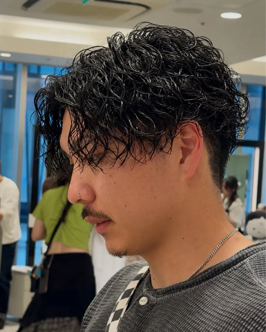 ショート メンズ メンズパーマ 💈メンズ特化/ パーマ特化ren🎸のヘアスタイル