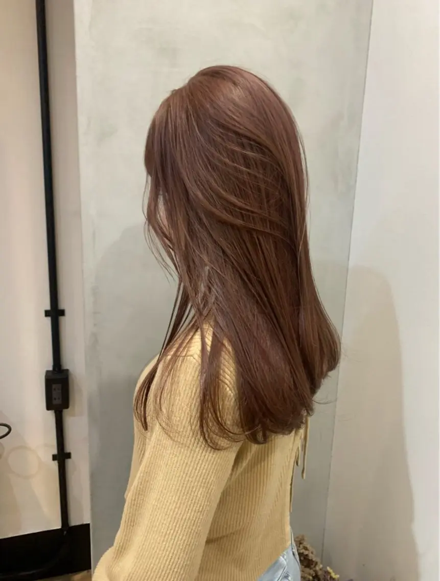 ロング カラー ヘアアレンジ ヘアカラー トリートメント Himawari♡ 柔らかいカラーのヘアスタイル