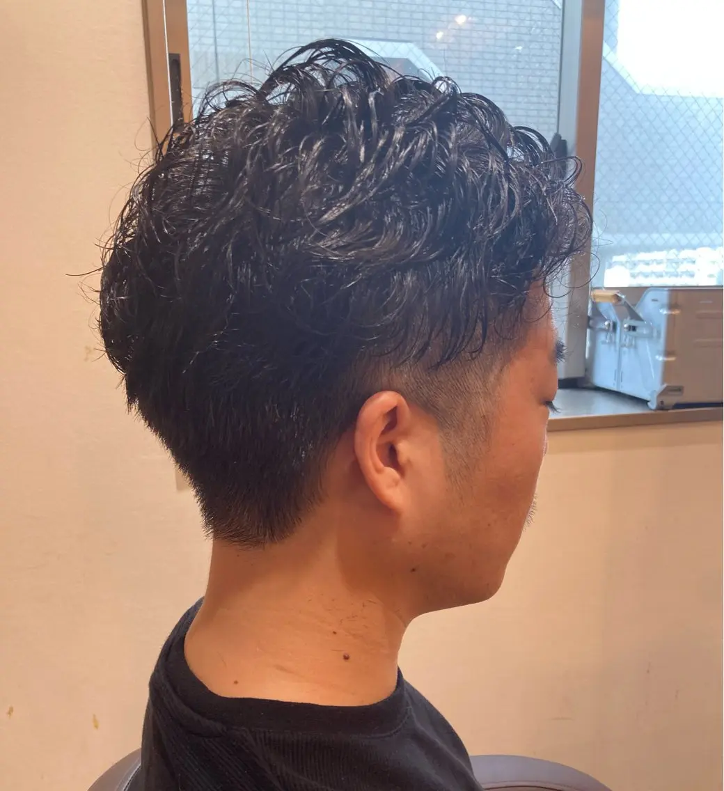 ショート カット パーマ 菊地 優斗のヘアスタイル