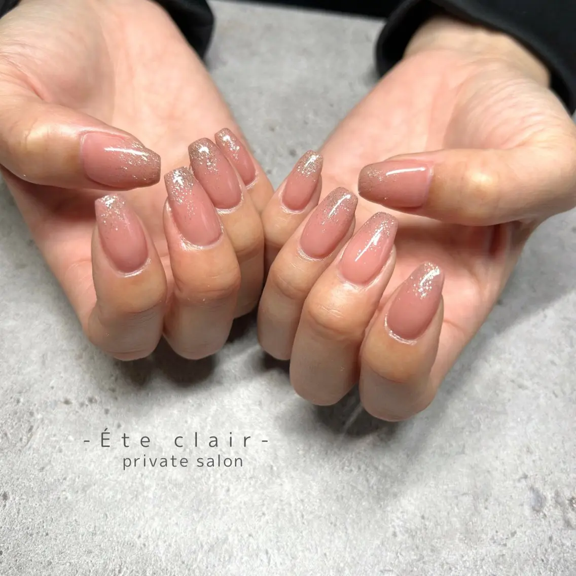 ネイル フットネイル ジェルネイル マグネットネイル ニュアンスネイル パラジェル Ète clair エテクレールのネイルデザイン