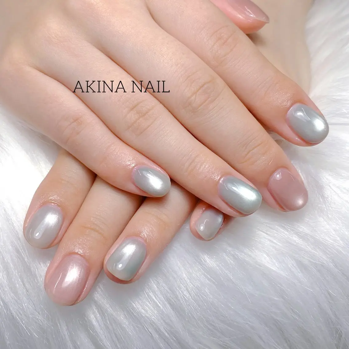 ショート ハンドネイル ハンドケア Akina Nail 亀戸のネイルデザイン