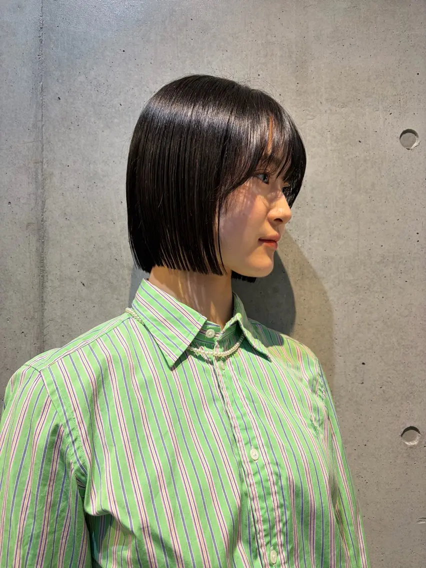 ショート カラー ヘアアレンジ カット ヘアカラー トリートメント ボブ艶モテカラー🫧 カリンのヘアスタイル