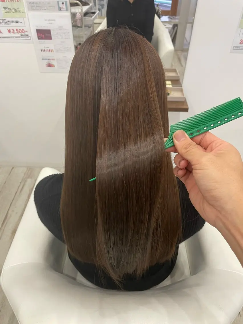 ロング 髪質改善 トリートメント SHO担当髪質改善 東加古川アーティブのヘアスタイル