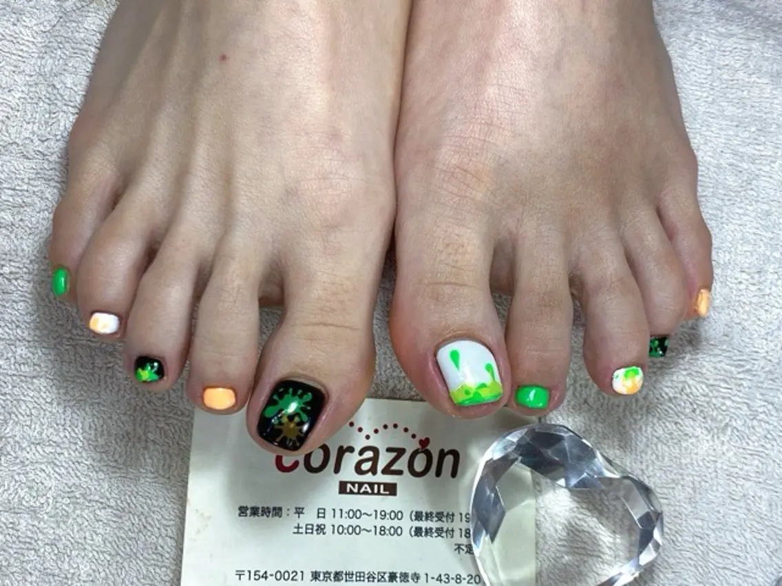 ネイル フットネイル ハロウィン ネイリスト aicoのネイルデザイン