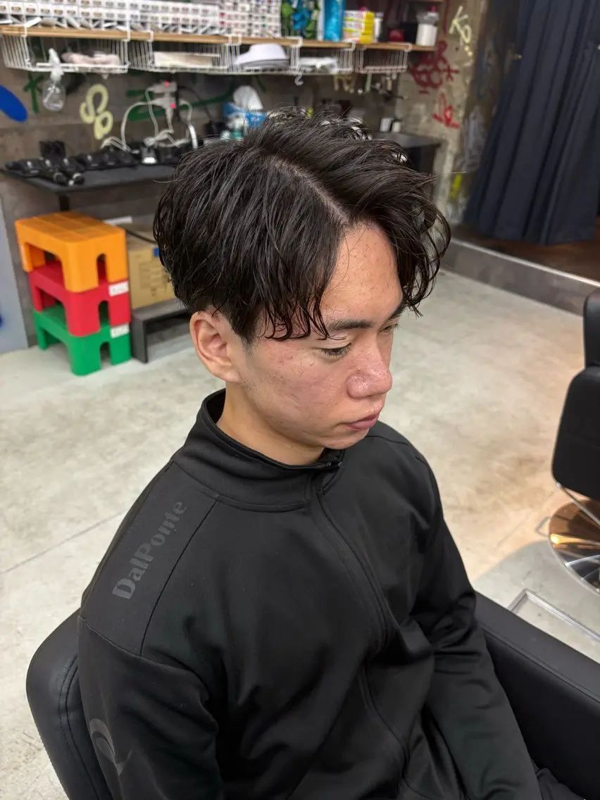 パーマ メンズ keany錦糸町 ハセベユウのヘアスタイル