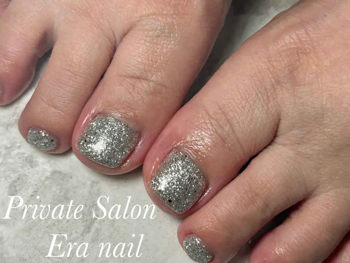 ネイル フットネイル ワンカラーネイル フットネイル Era nailのネイルデザイン