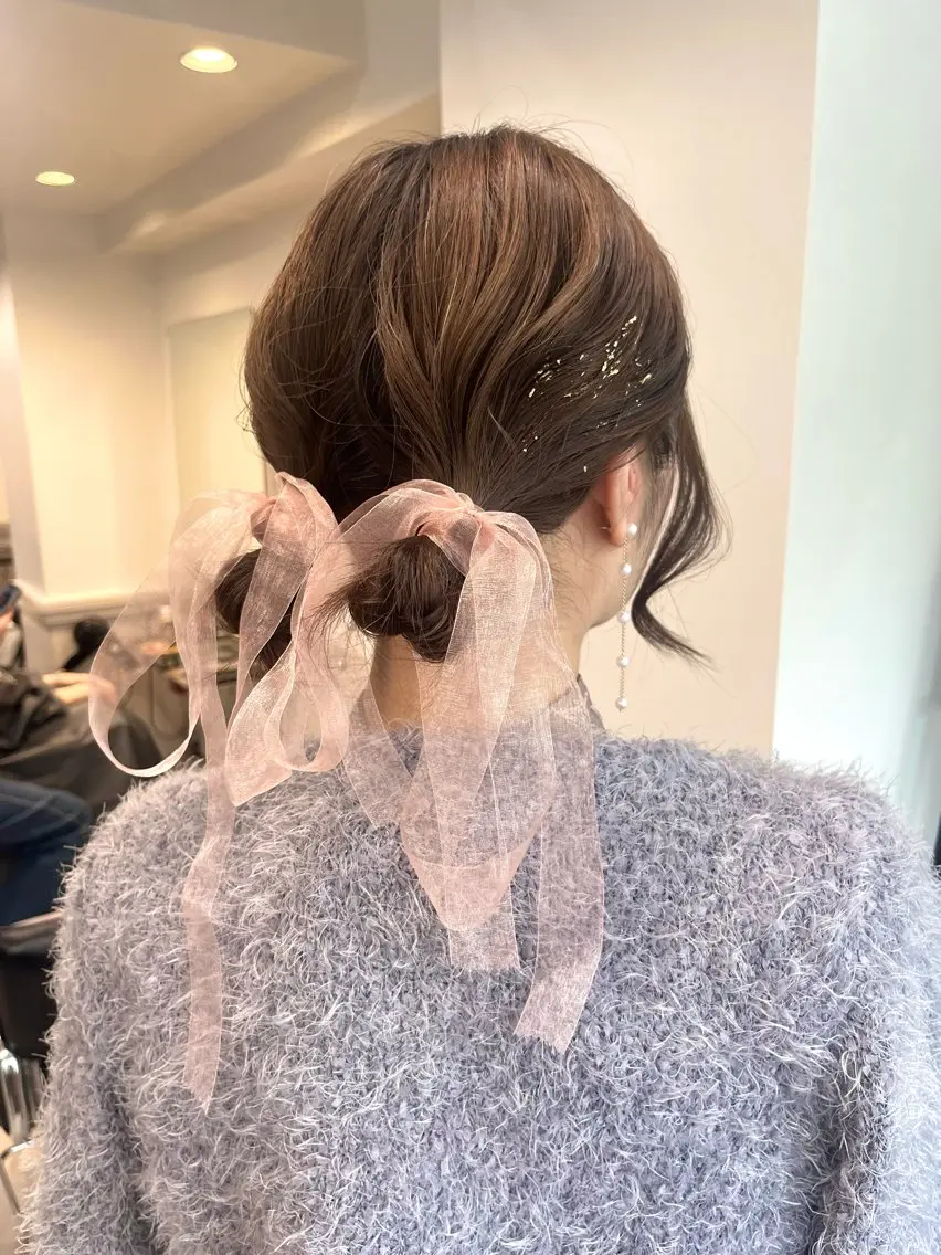 🌜ヘアセット + 前髪カット【お顔まわりカット込】の写真