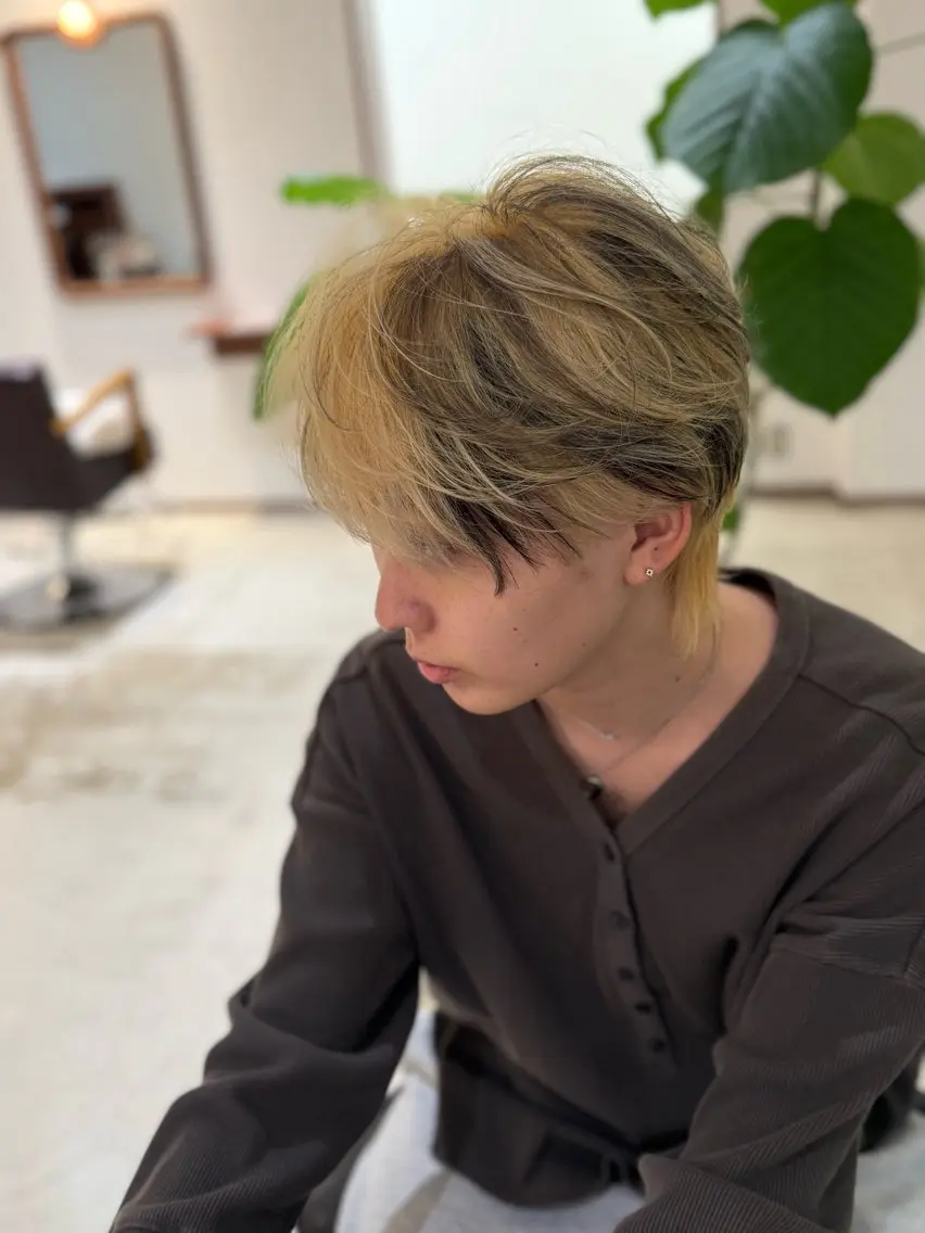 カラー ヘアカラー qualia かとうたいがのヘアスタイル