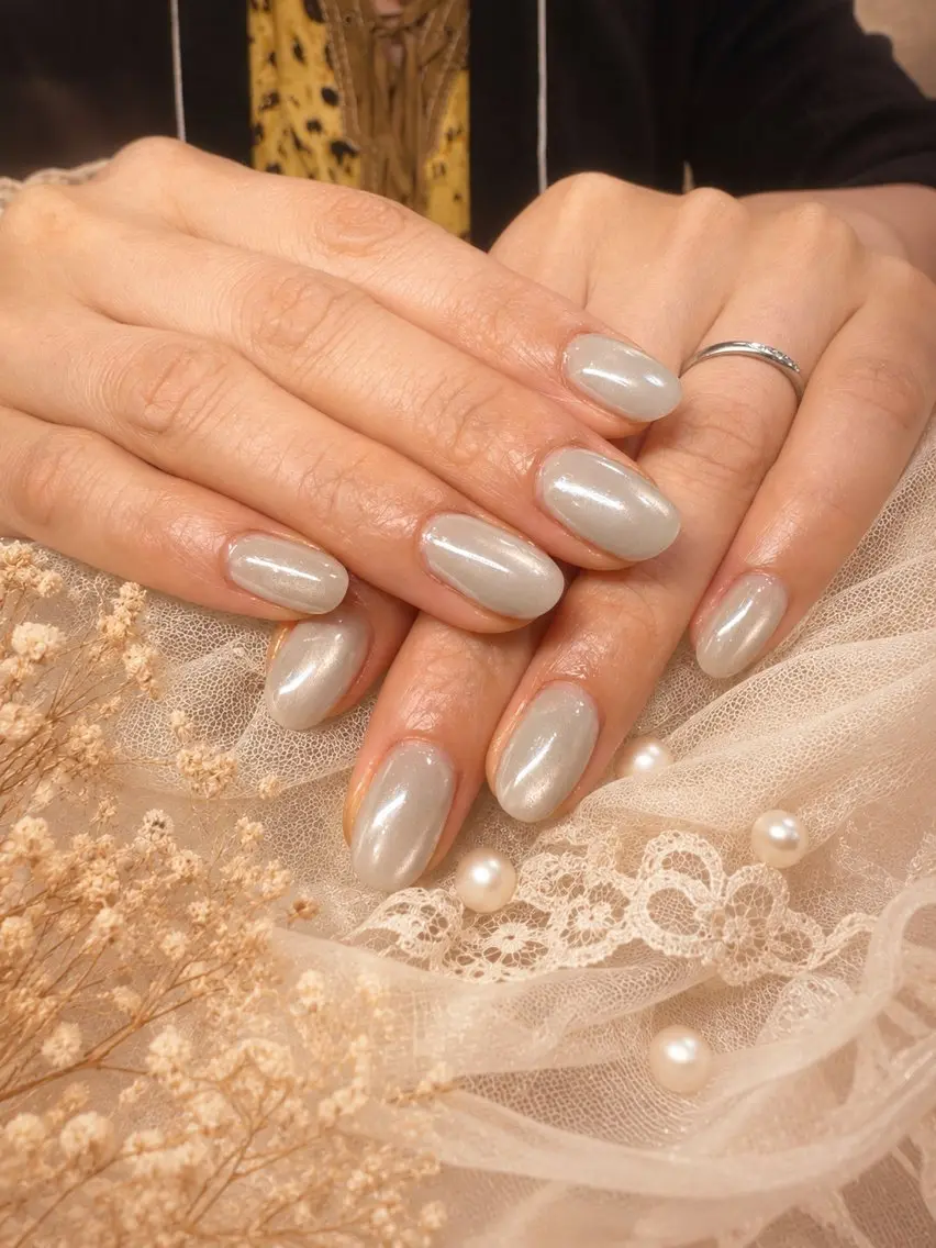 ネイル マグネットネイル ミラーネイル ワンカラーネイル Naris Nail salonのネイルデザイン
