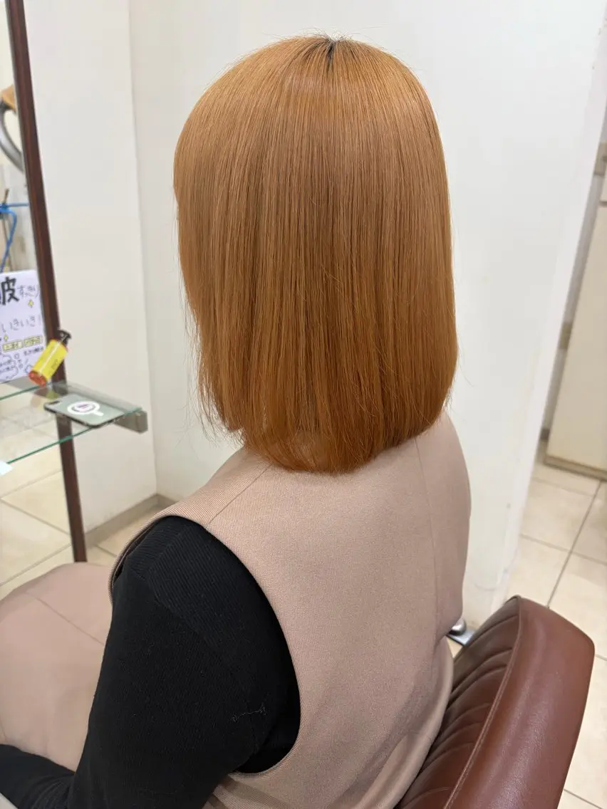 ミディアム ボブ カット トリートメント Rapt  Rita 滝沢 南のヘアスタイル