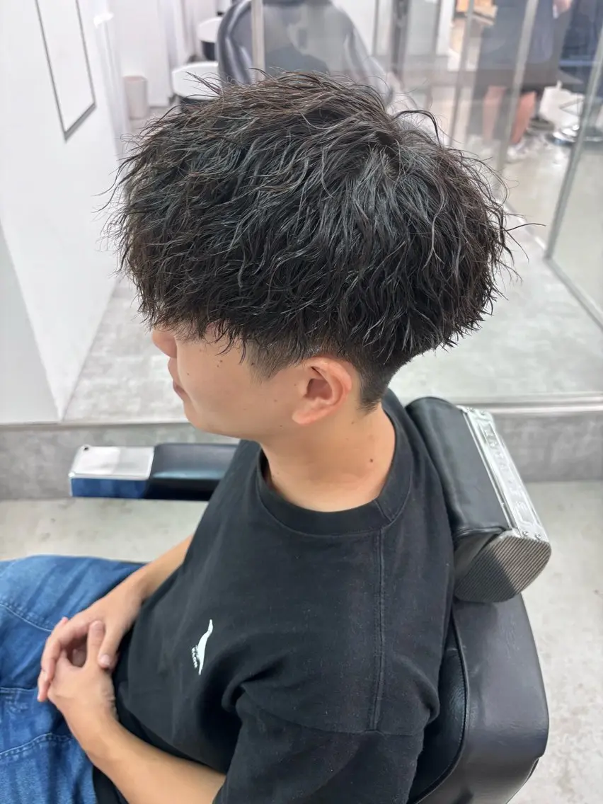 パーマ メンズ カット パーマ トリートメント 土岐/メンズ専門 パーマ特化美容師🌀のヘアスタイル