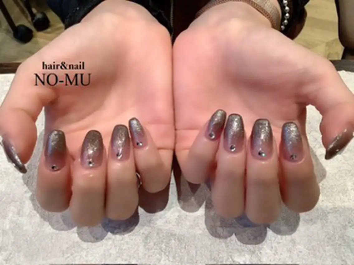ネイル ストーンネイル ハンドネイル hair&nail NO-MUのネイルデザイン