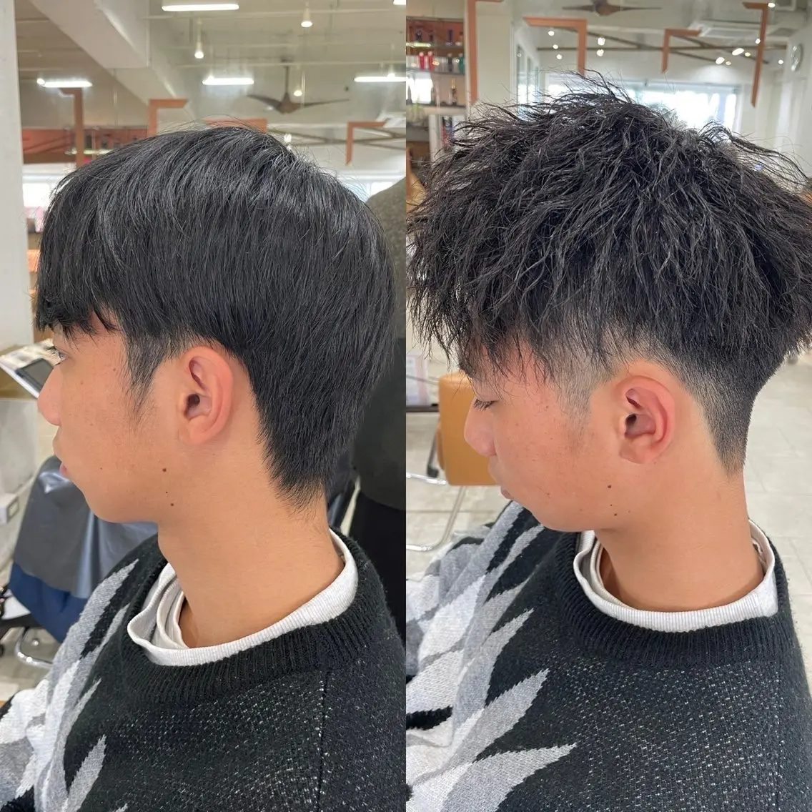 【期間限定】【シスキュア(クリーム)パーマ】【メンズ🧑🏽‍🦱】【ツイスト⛑】パーマモデル‪の写真