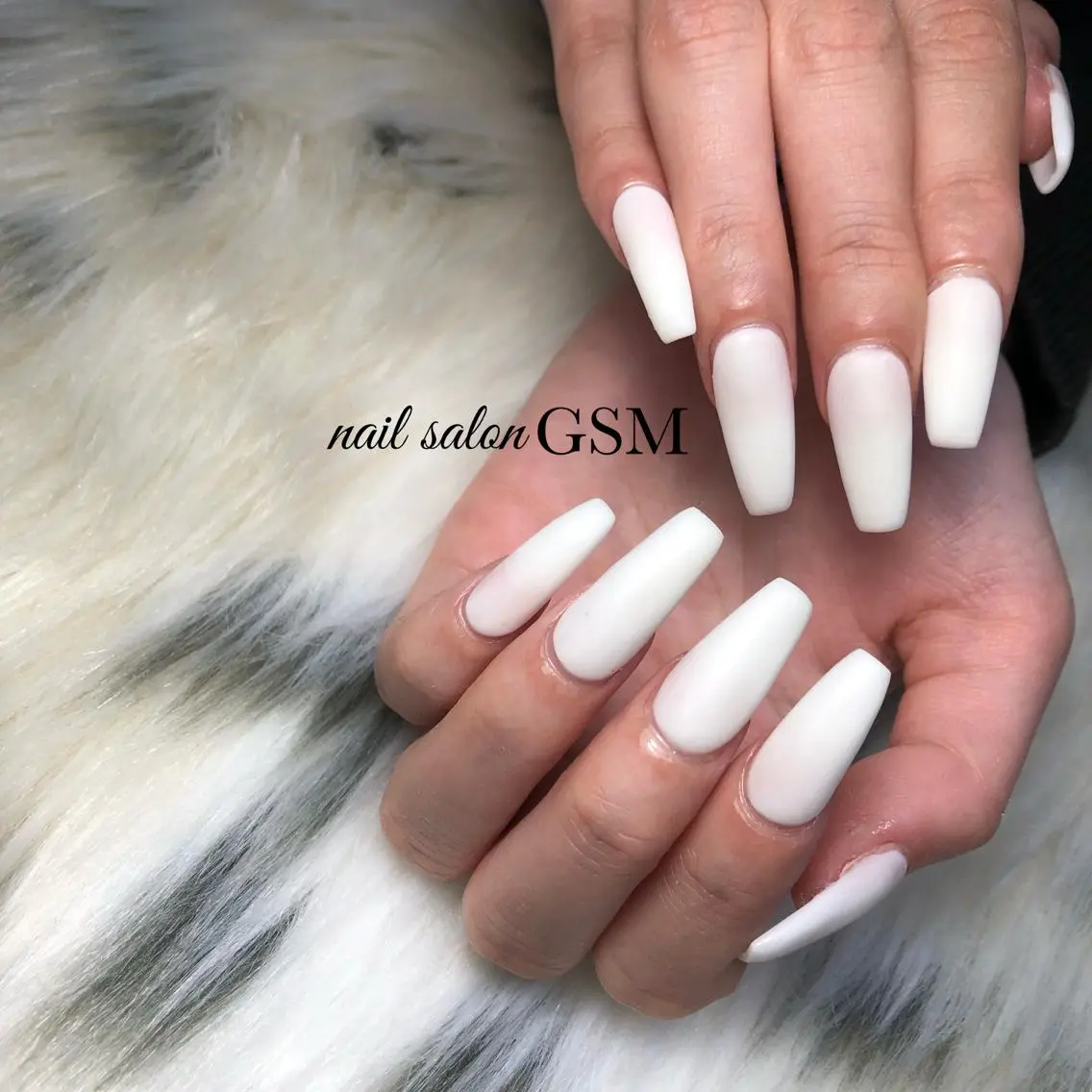 ネイル ロングネイル マットネイル ハンドネイル nail salon GSMのネイルデザイン