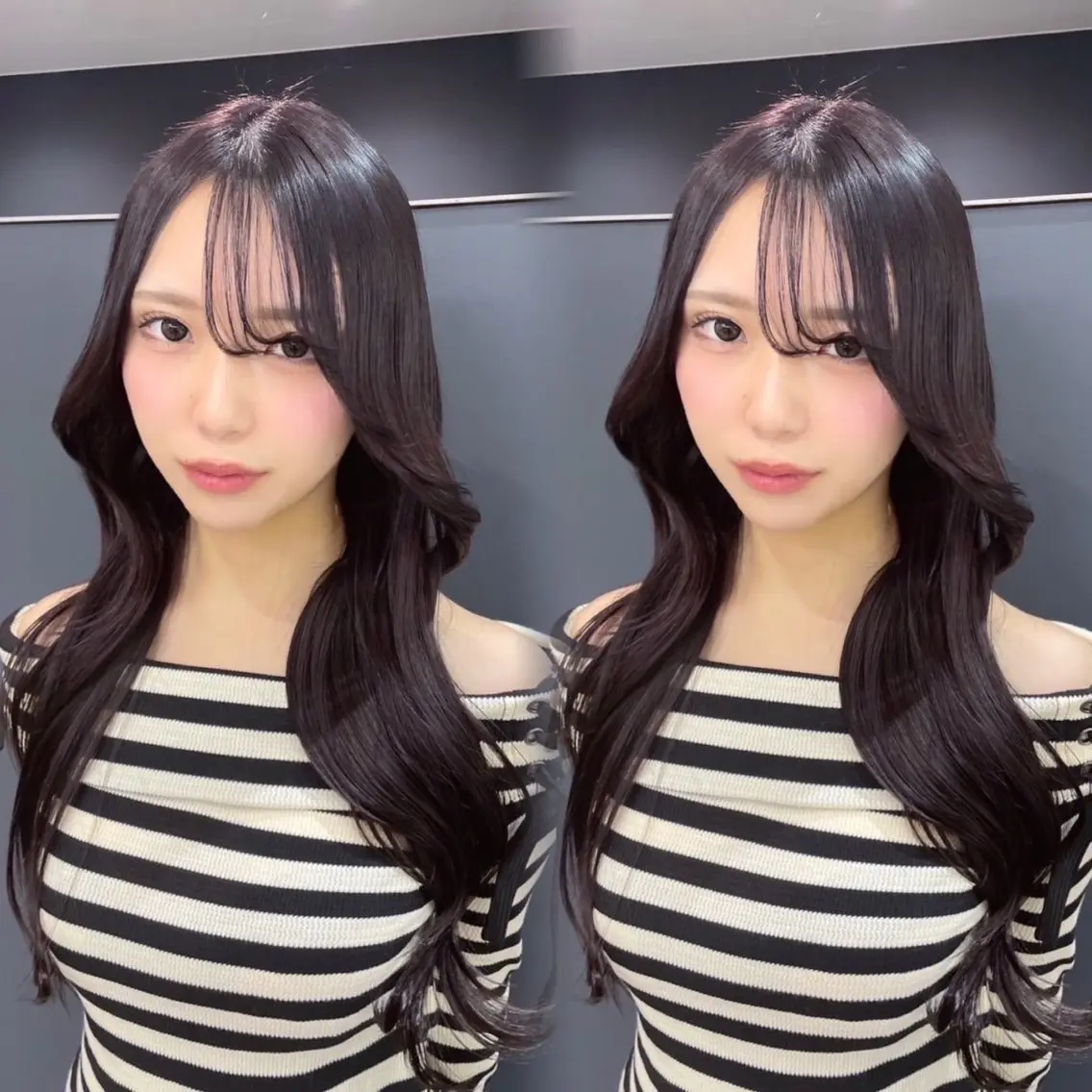 ロング カラー 透明感カラー くびれヘア 小顔カット ヘアカラー トリートメント 葉南 /LIANのヘアスタイル