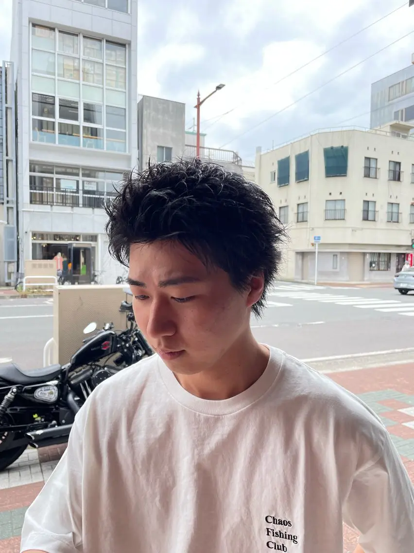 ショート ショートヘア カット 小野 康生のヘアスタイル