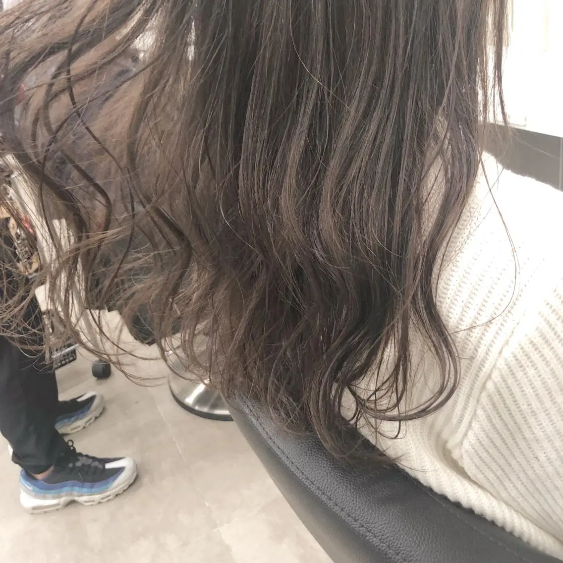 セミロング カラー ヘアアレンジ ベージュカラー 美髪矯正/透明感カラ ー🫧YUUKI🫧のヘアスタイル