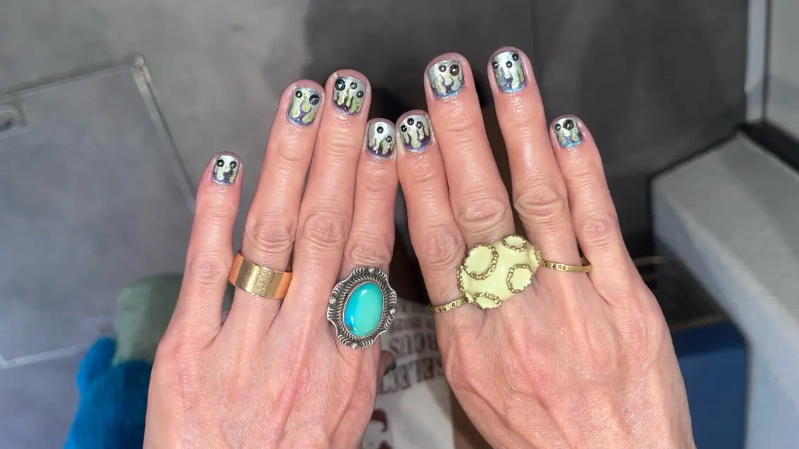 ネイル メンズネイル ニュアンスネイル ハンドネイル BANSA ˖ ࣪⊹ 大阪 個性派 派手のネイルデザイン