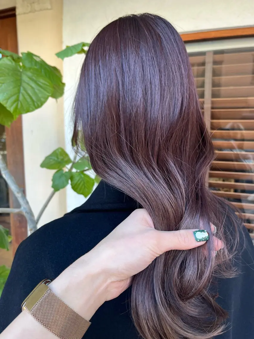 ロング カット ヘアカラー トリートメント ヘッドスパ putri店長 和田鈴采のヘアスタイル
