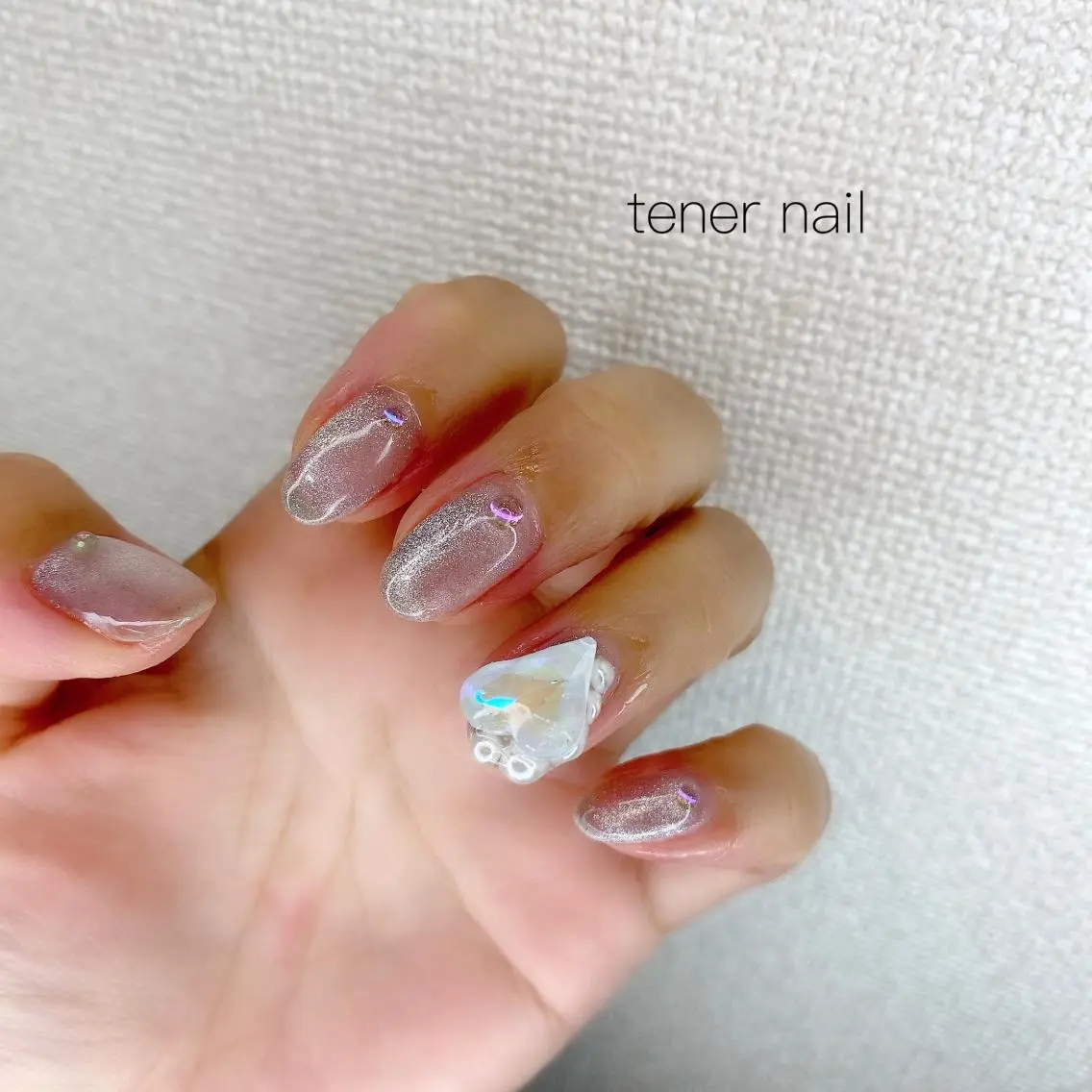 ネイル ハート マグネットネイル テネルネイル tener nailのネイルデザイン