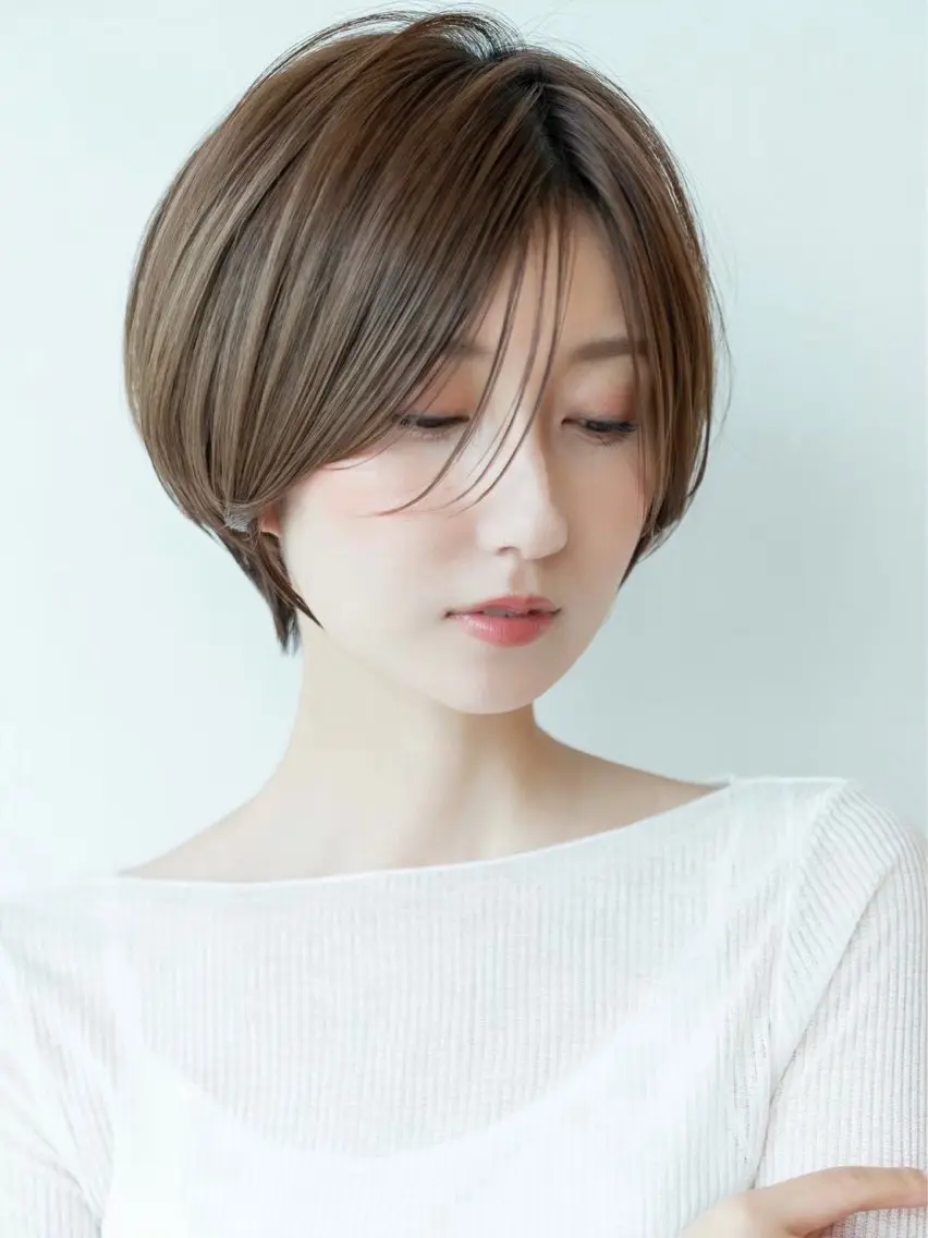 ショート カラー カット ヘアカラー 縮毛矯正 トリートメント 【渋谷】ボブ・ レイヤーボブ特化✂︎のヘアスタイル