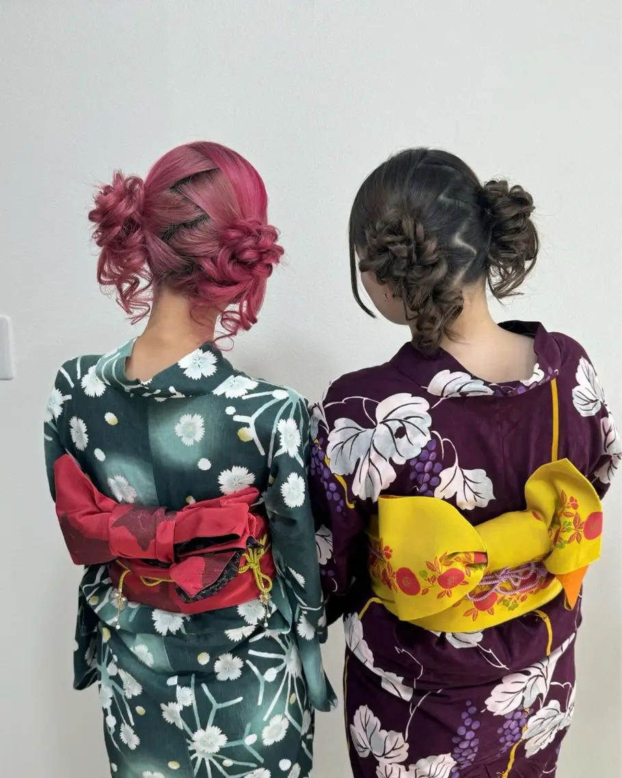 浴衣着付けの写真