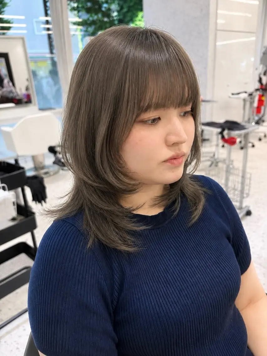ミディアム ミディアムレイヤー レイヤーカット 山田 ひかりのヘアスタイル